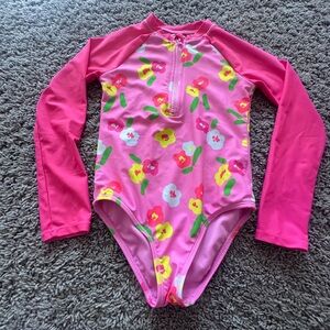 Preloved Epic Threads Pink Floral Kids Rashguard